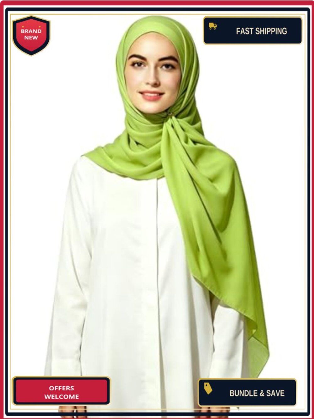 Non See Through Bubble Crepe Chiffon Hijab Scarf Shawl Wrap Thick Lightweight